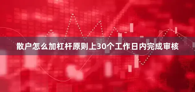 散户怎么加杠杆原则上30个工作日内完成审核